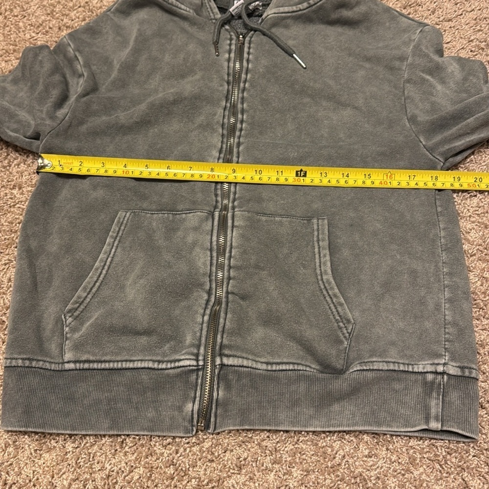 Women’s Offline by Aerie Zip Up Hoodie Green/Gray Size Small - Picture 5 of 5